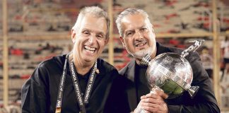 BAP e Jose Boto na conquista da Libertadores do Flamengo em 2025 - Foto: Adriano Fontes / Flamengo