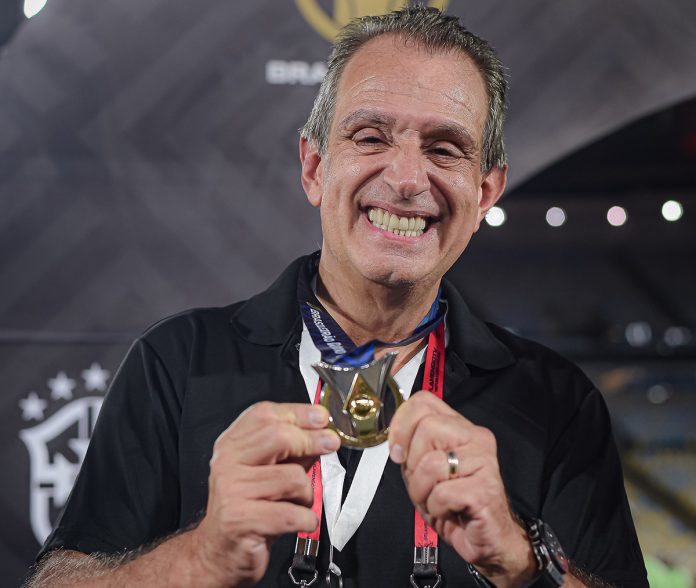 BAP presidente do Flamengo Eneacampeão Brasileiro 2025 - Foto: Paula Reis / Flamengo