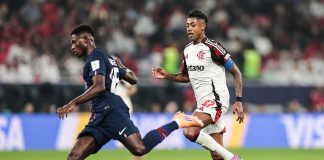 Bruno Henrique em campo na final do Mundial contra o PSG - Foto: Gilvan de Souza / Flamengo