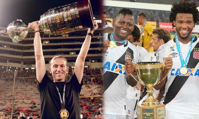 Filipe Luís campeão da Libertadores 2025 e o Vasco campeão carioca 2016