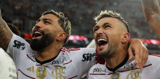 Gabigol e Arrascaeta, ídolos do Flamengo
