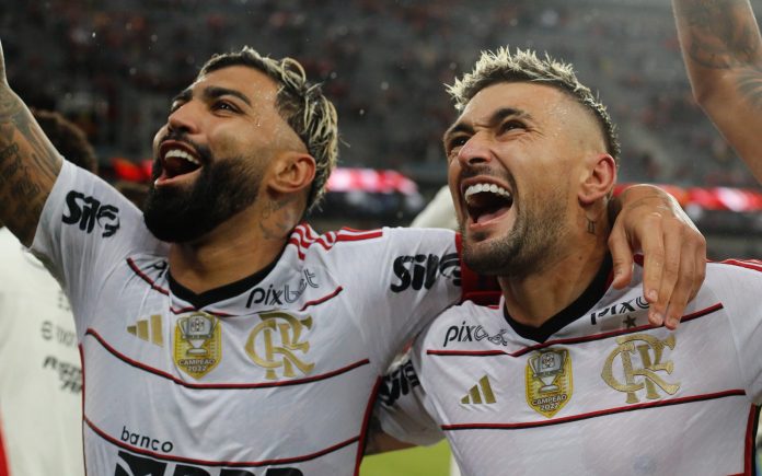 Gabigol e Arrascaeta, ídolos do Flamengo