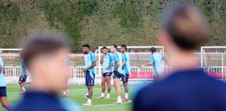 Jogadores do Flamengo em mais um treino em Doha - Foto: Gilvan de Souza / Flamengo