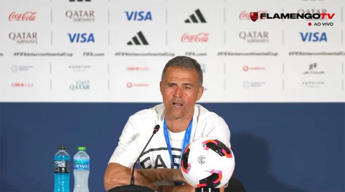 Luis Enrique técnico do PSG em entrevista após a final do Mundial contra o Flamengo