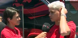 Luiz Araújo em entrevista para Flamengo TV antes do embarque para Doha