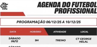 Programação do Flamengo para o Intercontinental