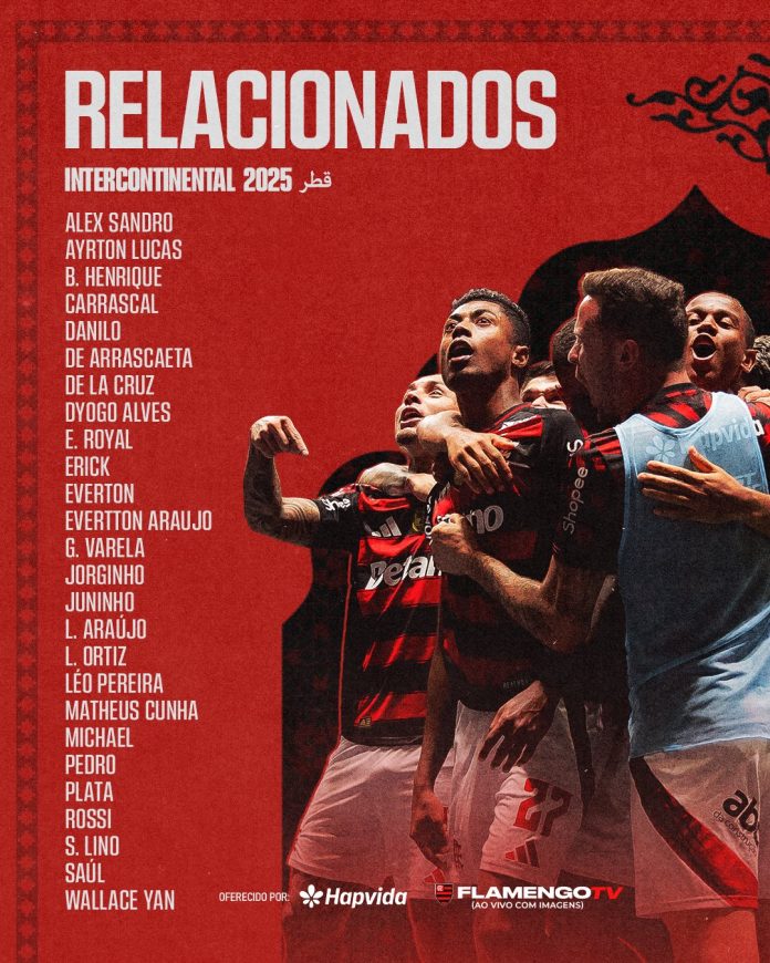 Relacionados-Flamengo-Mundial-Clubes-2025 Relacionados do Flamengo para o Mundial Interclubes 2025