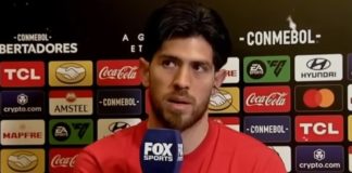 Goleiro Rossi em entrevista para TV Argentina