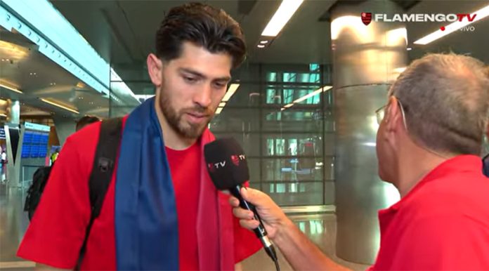 Rossi em entrevista a Flamengo TV em Doha