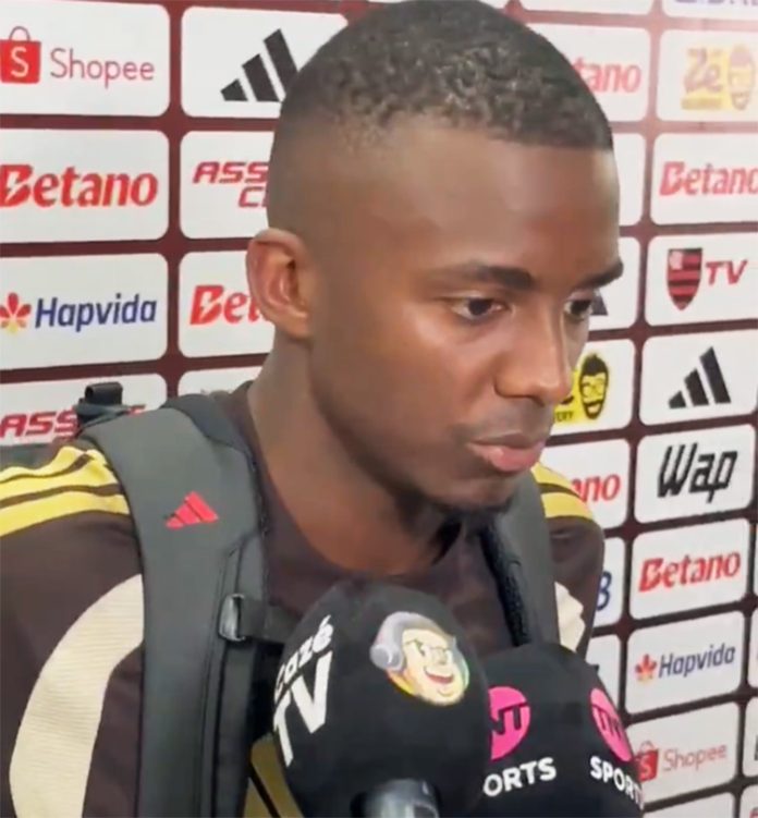 Andrew em entrevista após derrota do Flamengo para o Fluminense no Maracanã