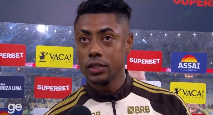 Bruno Henrique em entrevista após vitória do Flamengo sobre o Vasco