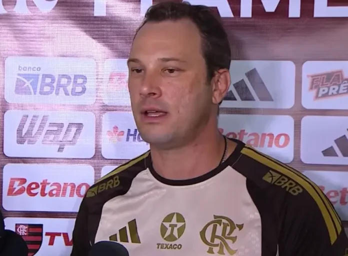 Bruno Pivetti em entrevista após empate do Flamengo contra a Portuguesa na estreia do Carioca 2026