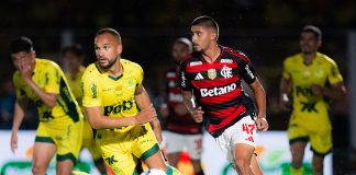 Guilherme em campo pelo Flamengo no empate contra o Mirassol - Foto: Caique Coufal / Flamengo