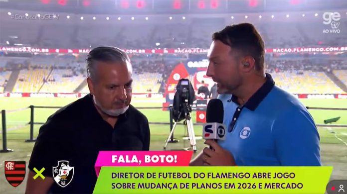 Jose Boto em entrevista antes da bola rolar para Flamengo x Vasco