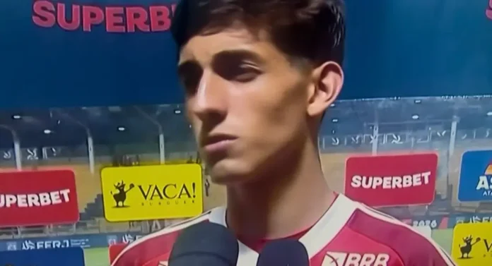 Léo Nannetti em entrevista após derrota do Flamengo para o Volta Redonda