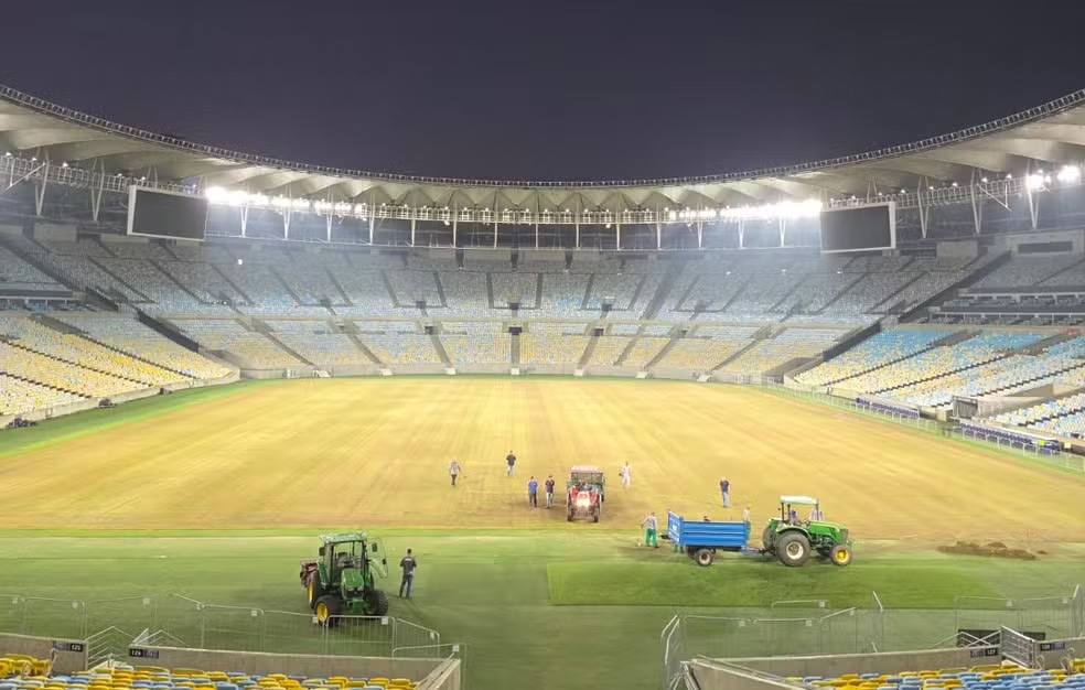 Gramado do Maracanã após reforma em 2026