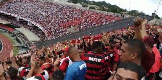 Torcida do Flamengo presente no Morumbi