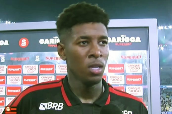 Vitão em entrevista após derrota do Flamengo para o Fluminense no Maracanã