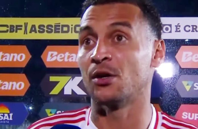 Alan Patrick em entrevista após empate entre Flamengo e Internacional