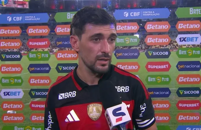Arrascaeta em entrevista após empate do Flamengo contra o Internacional