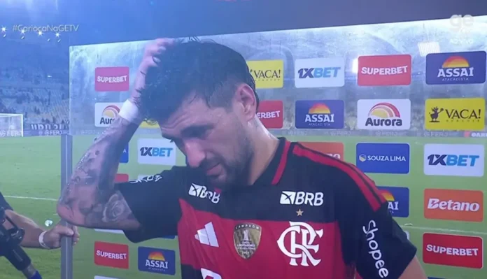 Arrascaeta em entrevista após vitória do Flamengo sobre o Madureira no Maracanã
