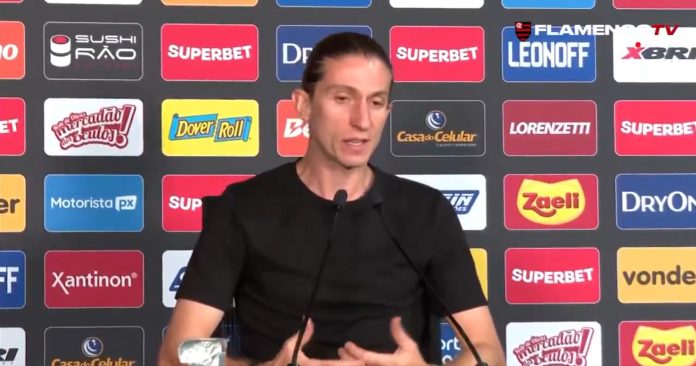 Filipe Luís em entrevista após derrota do Flamengo para o Corinthians na Supercopa