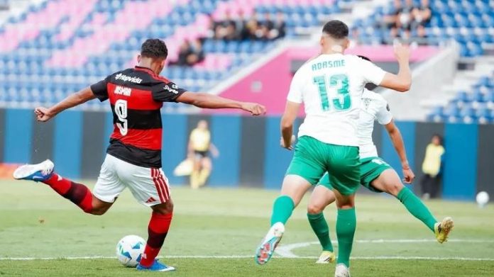 Josmar em campo pelo Flamengo na final da Libertadores sub-20