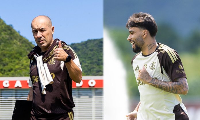 Leonardo Jardim e Lucas Paquetá