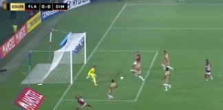 Carrascal perde gol incrível na goleada do Flamengo sobre o Independiente Medellín