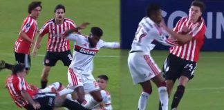 Arbitragem roubou o Flamengo na Argentina e deixou de expulsar 2 jogadores do Estudiantes