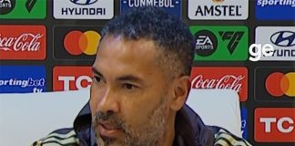O auxiliar José Barros em entrevista coletiva após empate do Flamengo com o Estudiantes em La Plata
