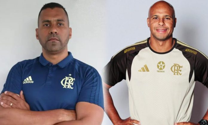 Kadu Borges e Leonardo Ramos, gerente técnico-metodológico e auxiliar técnico do sub-20, respectivamente