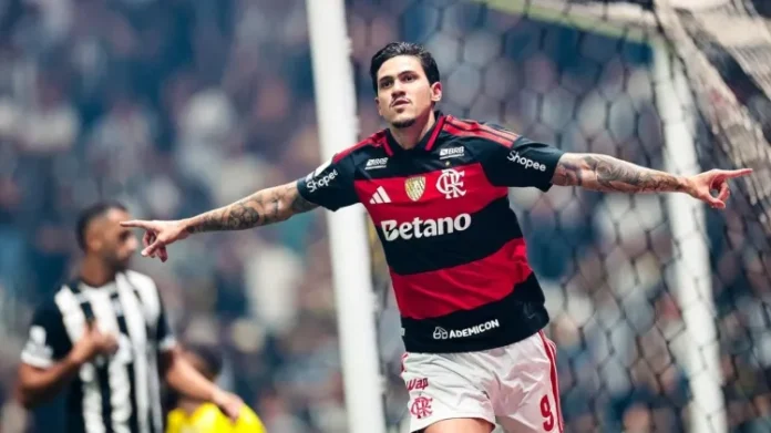 Pedro marca na goleada do Flamengo sobre o Atlético-MG na Arena MRV - Foto: Gilvan de Souza / Flamengo