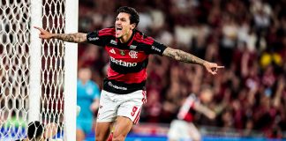 Pedro marca na vitória do Flamengo sobre o Santos no Maracanã - Foto: Gilvan de Souza / Flamengo