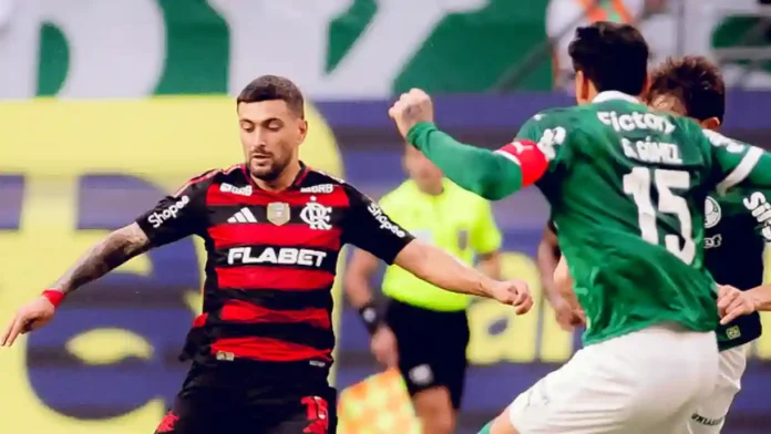 arrascaeta-palmeiras Arrascaeta em campo pelo Flamengo contra o Palmeiras