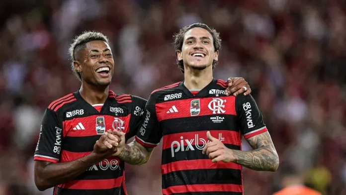 Bruno Henrique e Pedro jogadores do Flamengo