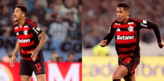 Danilo e Alex Sandro jogadores do Flamengo