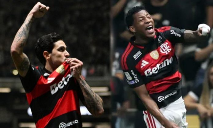 Pedro e Plata jogadores do Flamengo