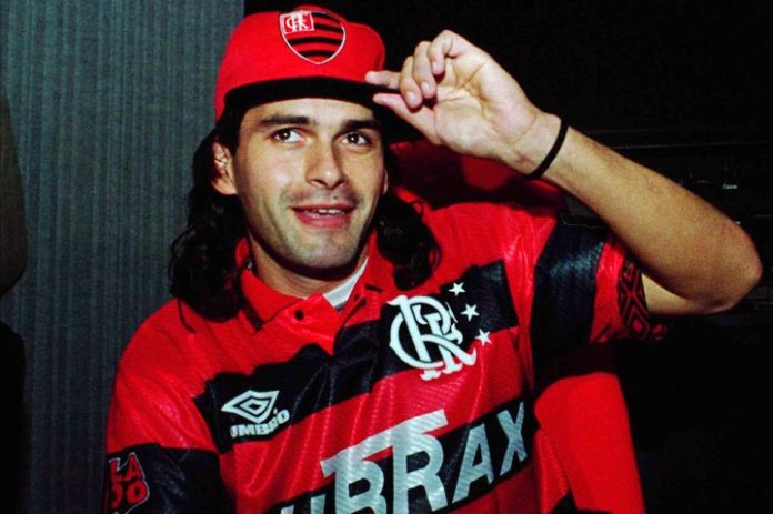 Alejandro-Mancuso-Flamengo-1996-2 Alejandro Mancuso em sua chegada ao Flamengo em 1996