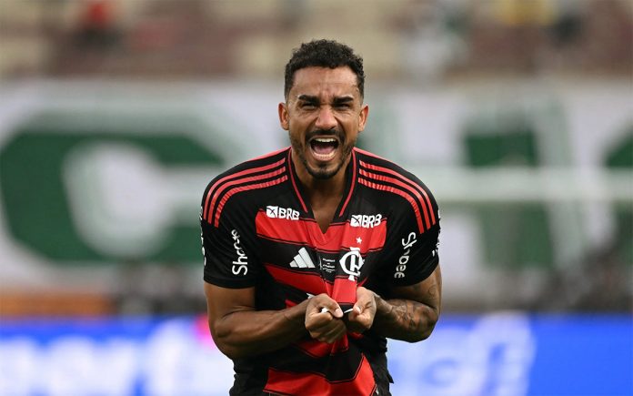 Danilo comemora o gol do Tetracampeonato da Libertadores do Flamengo
