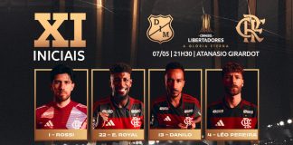 Escalação do Flamengo para o confronto contra o Independiente Medellín pela Libertadores