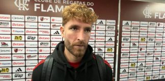Léo Pereira em entrevista após jogo do Flamengo no Maracanã