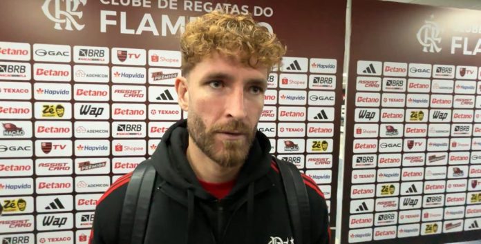Léo Pereira em entrevista após jogo do Flamengo no Maracanã
