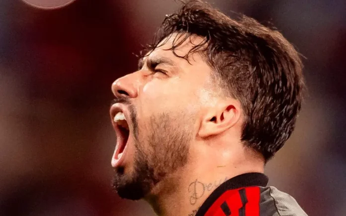 Lucas Paquetá comemora mais um gol pelo Flamengo na Libertadores - Foto: Gilvan de Souza / Flamengo