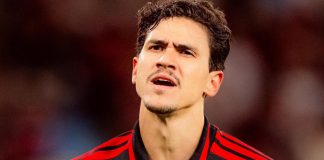 Pedro marcou o gol da vitória do Flamengo sobre o Estudiantes no Maracanã - Foto: Adriano Fontes / Flamengo