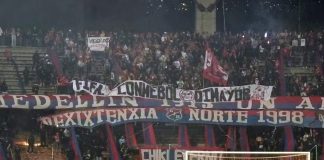 Torcida organizada do Independiente Medellín causou tumulto e acabou com o jogo