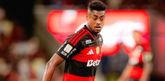 Bruno Henrique contra Coritiba no Maracanã. Foto: Flamengo
