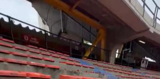Estádio Atanasio Girardot, estádio do Medellín destruído. Foto: Genito Junior / TV Globo