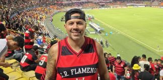 Torcedor do Flamengo revela clima amistoso em Medellín. Foto do GE