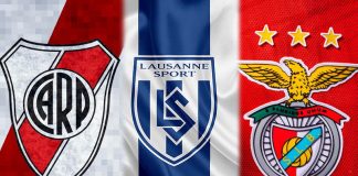 River Plate, Lausanne da Suíça e Benfica